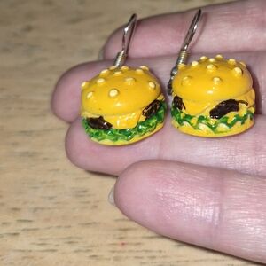 Hamburger Hoop Earrings
